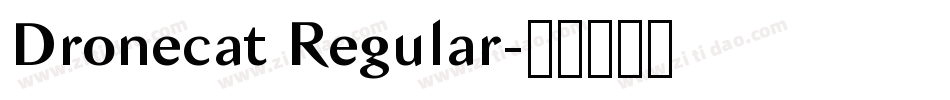 Dronecat Regular字体转换